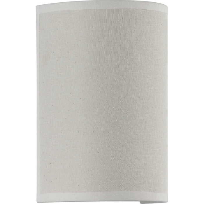 Progress Lighting P710071-159-30 LED Wall Sconce, Off White Linen
