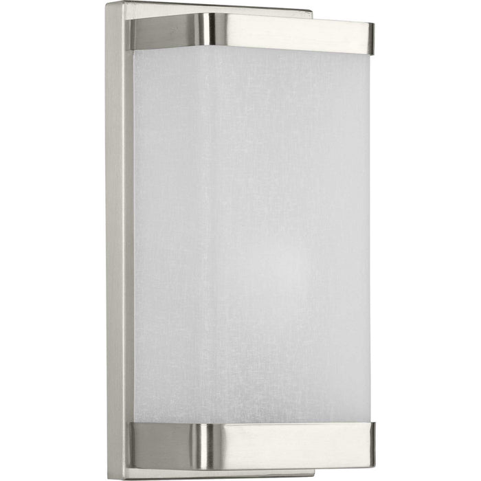 Progress Lighting P710072-009 One Light Wall Sconce, Brushed Nickel