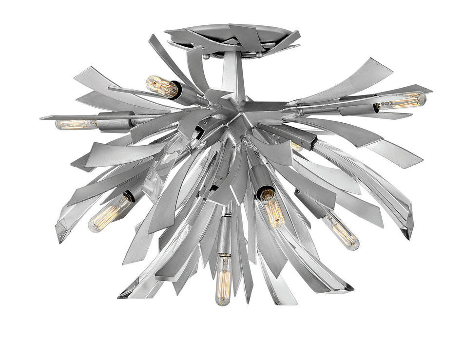 Fredrick Ramond FR40903GG LED Semi-Flush Mount, Glacial