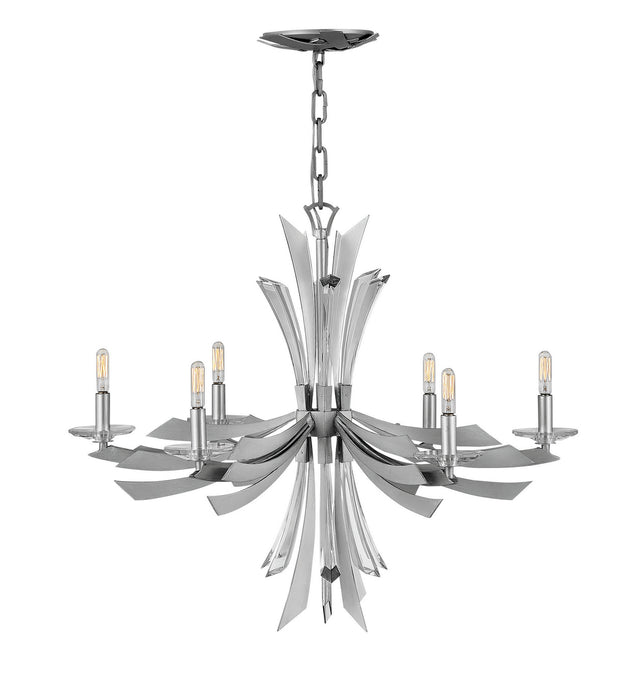 Fredrick Ramond FR40908GG LED Chandelier, Glacial