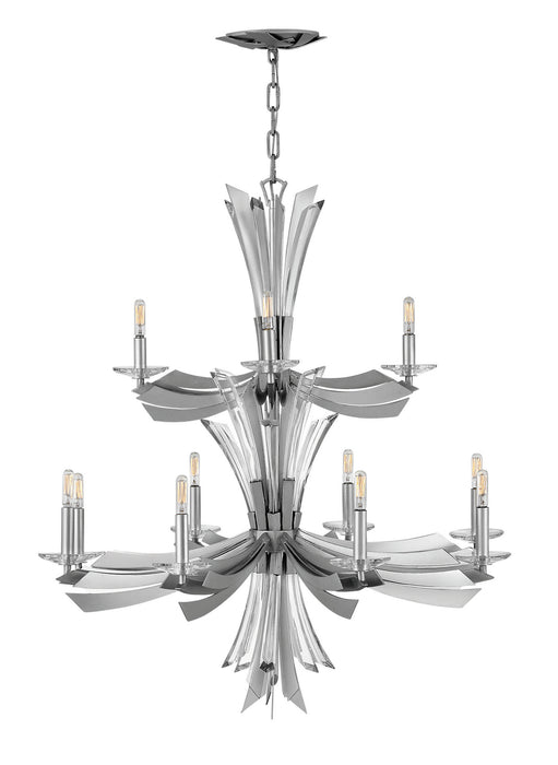 Fredrick Ramond FR40909GG LED Chandelier, Glacial