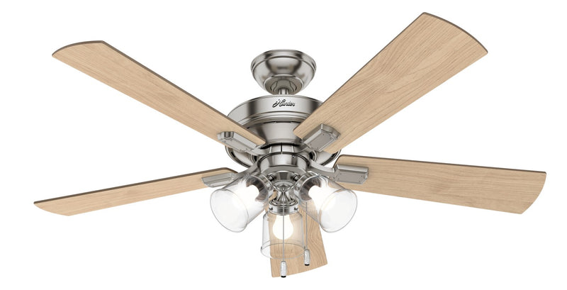 Hunter 54206 52" Ceiling Fan, Brushed Nickel
