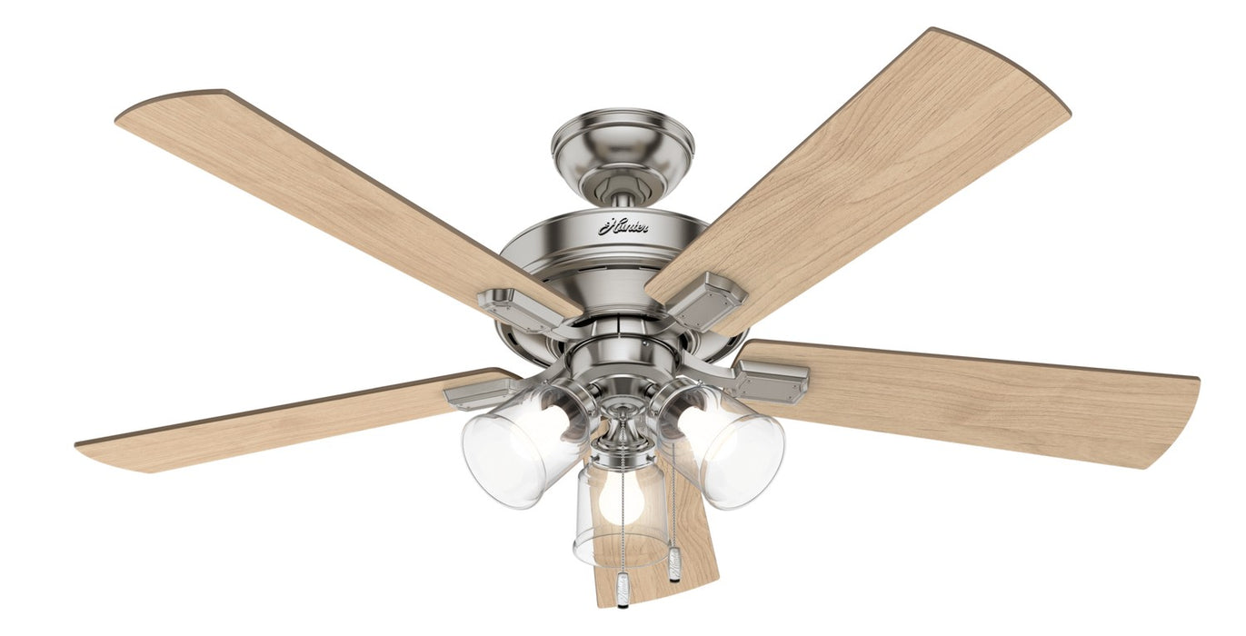 Hunter 54206 52" Ceiling Fan, Brushed Nickel