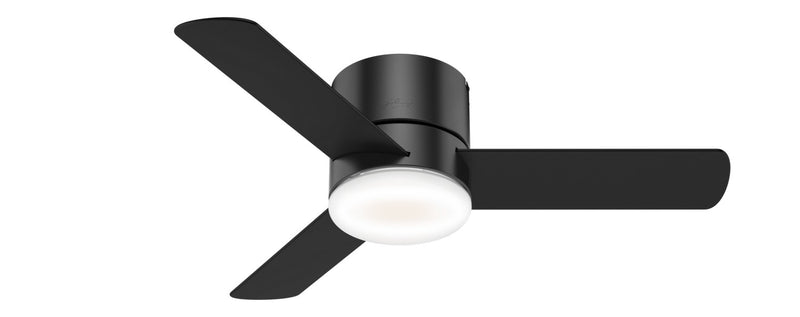 Hunter 59453 44" Ceiling Fan, Matte Black