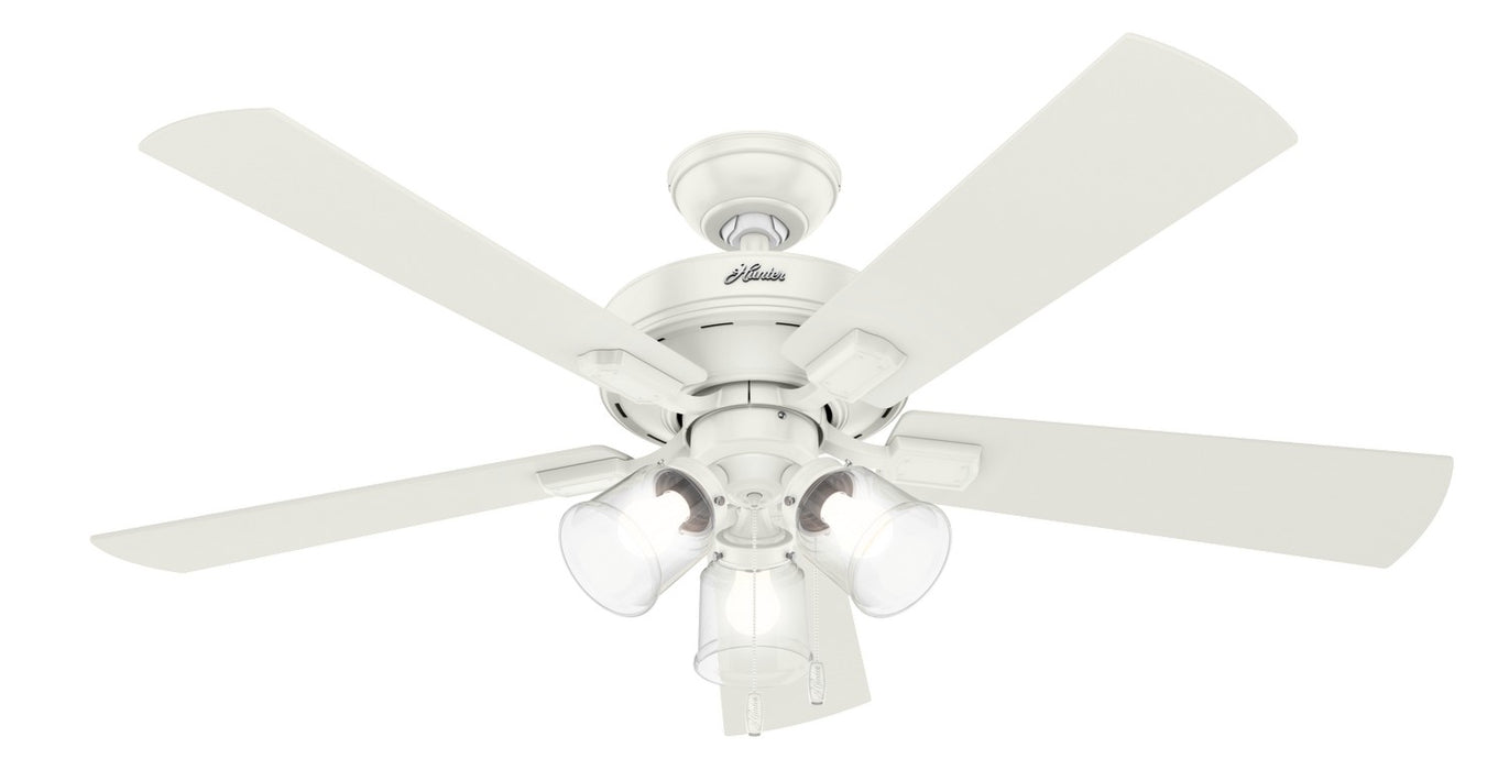 Hunter 54204 52" Ceiling Fan, Fresh White