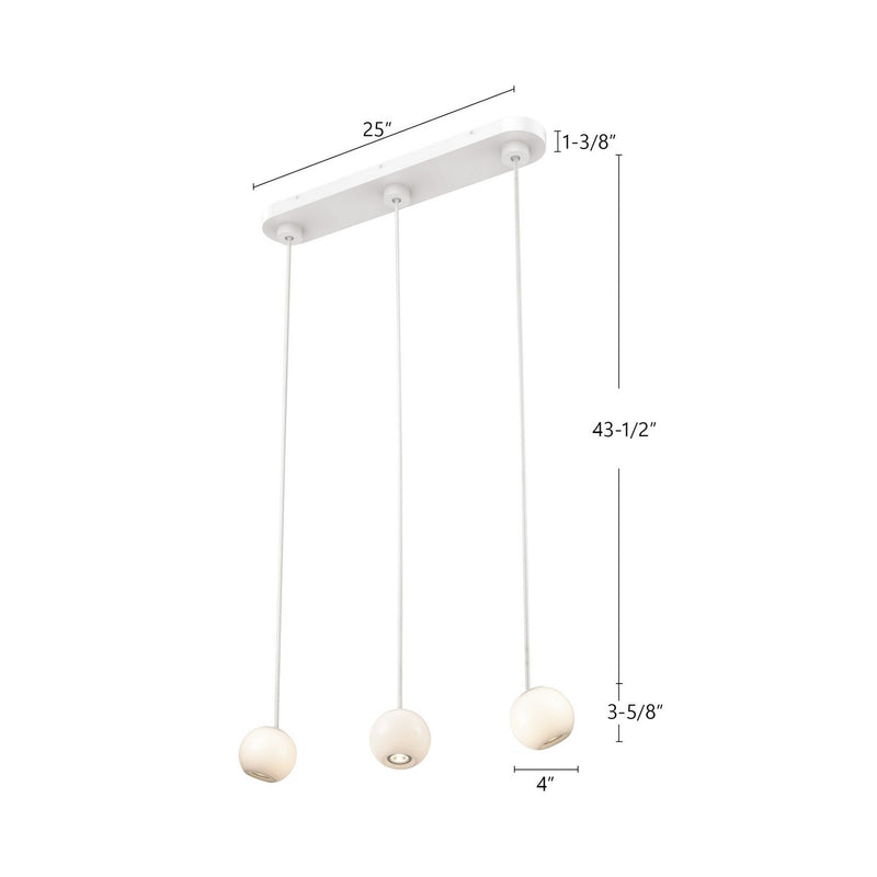 Kuzco Lighting MP47613-WH LED Pendant, White