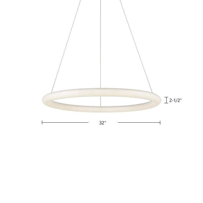 Kuzco Lighting PD80332-WH LED Pendant, White