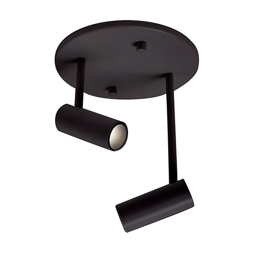 Kuzco Lighting SF15002-BK LED Semi-Flush Mount, Black