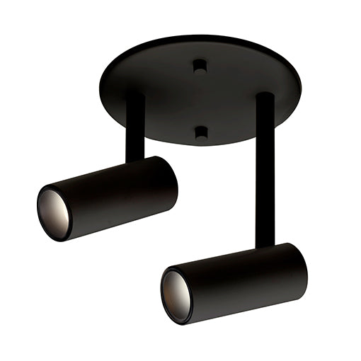 Kuzco Lighting SF15102-BK LED Semi-Flush Mount, Black