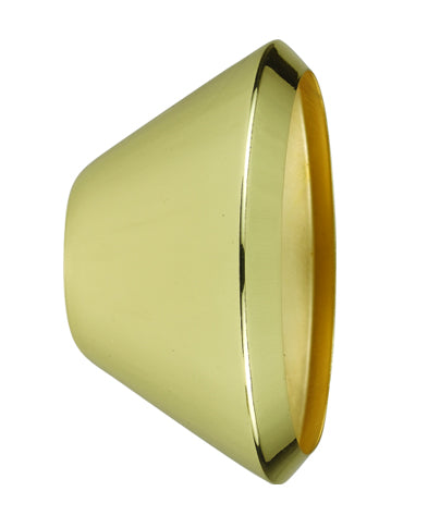 Cal Lighting HT-222-SHADE-PB One Light Track Fixture, Polished Brass