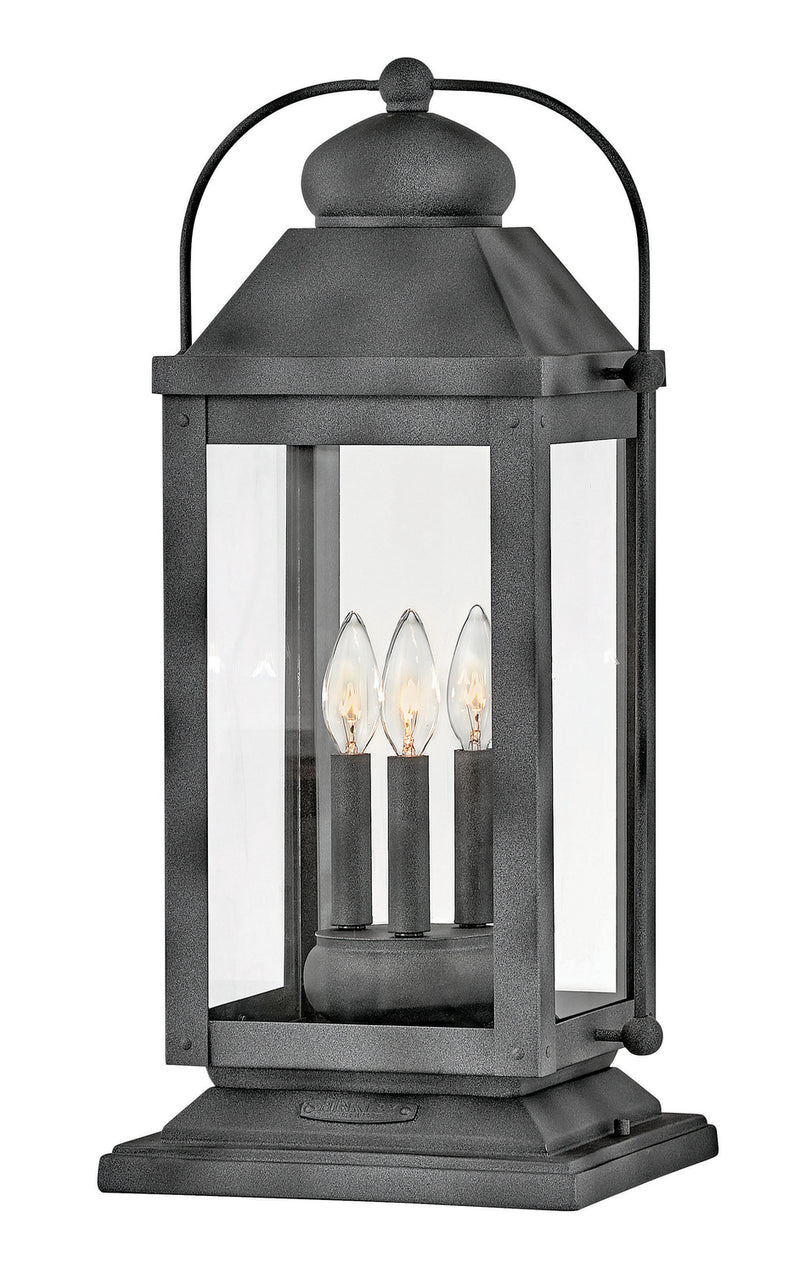 Hinkley 1857DZ LED Outdoor Lantern, Aged Zinc