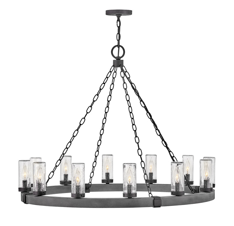 Hinkley 29207DZ LED Outdoor Lantern, Aged Zinc