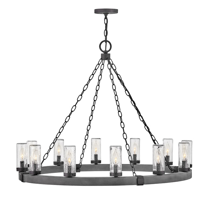 Hinkley 29207DZ LED Outdoor Lantern, Aged Zinc