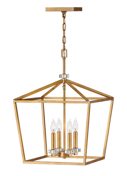 Hinkley 3535DA LED Chandelier, Distressed Brass