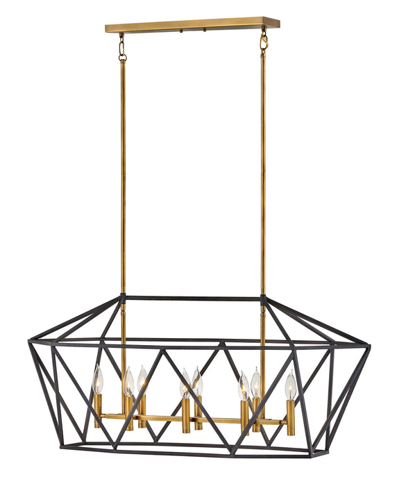 Hinkley 3575DZ LED Chandelier, Aged Zinc