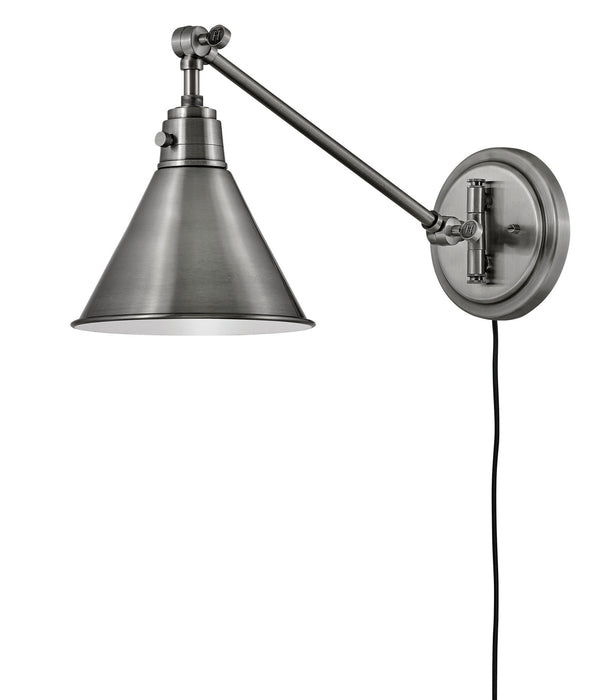 Hinkley 3690PL LED Wall Sconce, Polished Antique Nickel