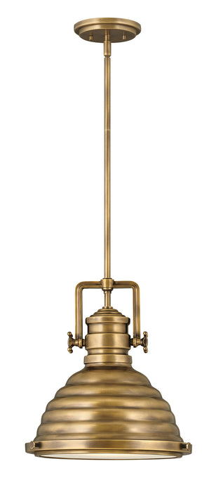 Hinkley 4697HB LED Pendant, Heritage Brass