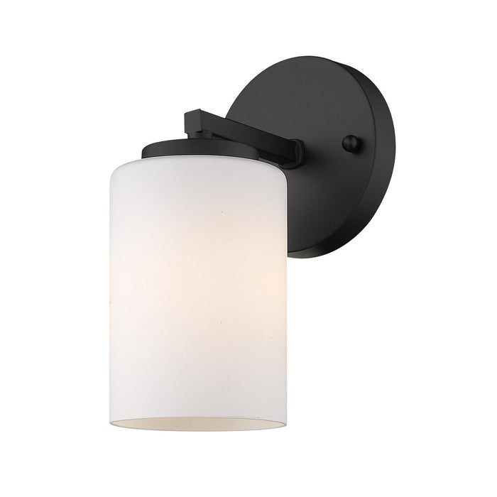 Golden 2243-BA1 BLK-OP One Light Bath Vanity, Matte Black