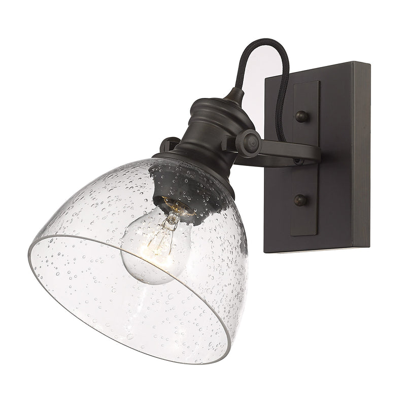 Golden 3118-BA1 RBZ-SD One Light Bath Vanity, Rubbed Bronze