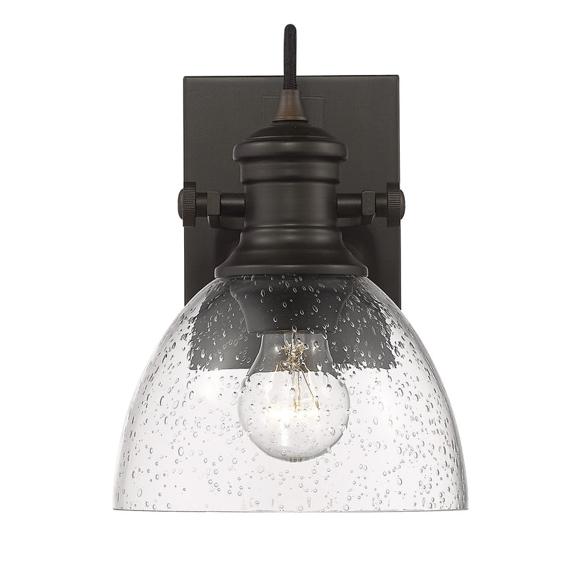 Golden 3118-BA1 RBZ-SD One Light Bath Vanity, Rubbed Bronze