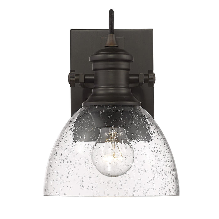 Golden 3118-BA1 RBZ-SD One Light Bath Vanity, Rubbed Bronze