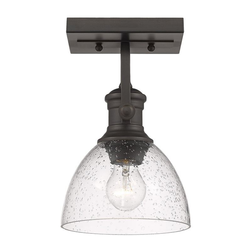 Golden 3118-BA1 RBZ-SD One Light Bath Vanity, Rubbed Bronze