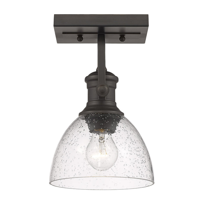 Golden 3118-BA1 RBZ-SD One Light Bath Vanity, Rubbed Bronze