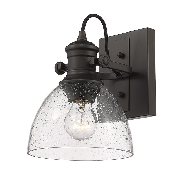 Golden 3118-BA1 RBZ-SD One Light Bath Vanity, Rubbed Bronze