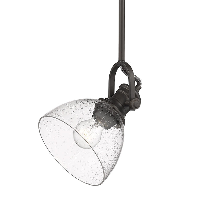 Golden 3118-M1L RBZ-SD One Light Mini Pendant, Rubbed Bronze
