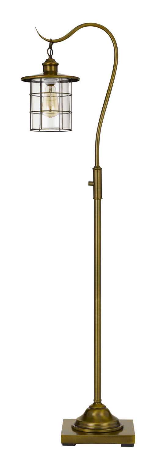Cal Lighting BO-2668FL-BAB One Light Floor Lamp, Rubbed Antiqued Brass