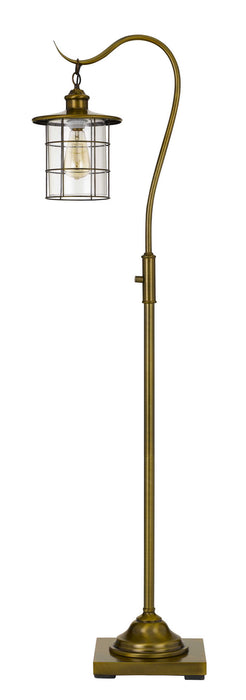 Cal Lighting BO-2668FL-BAB One Light Floor Lamp, Rubbed Antiqued Brass