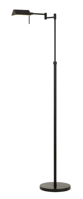 Cal Lighting BO-2844FL-1-DB LED Swing Arm Floor lamp, Dark Bronze