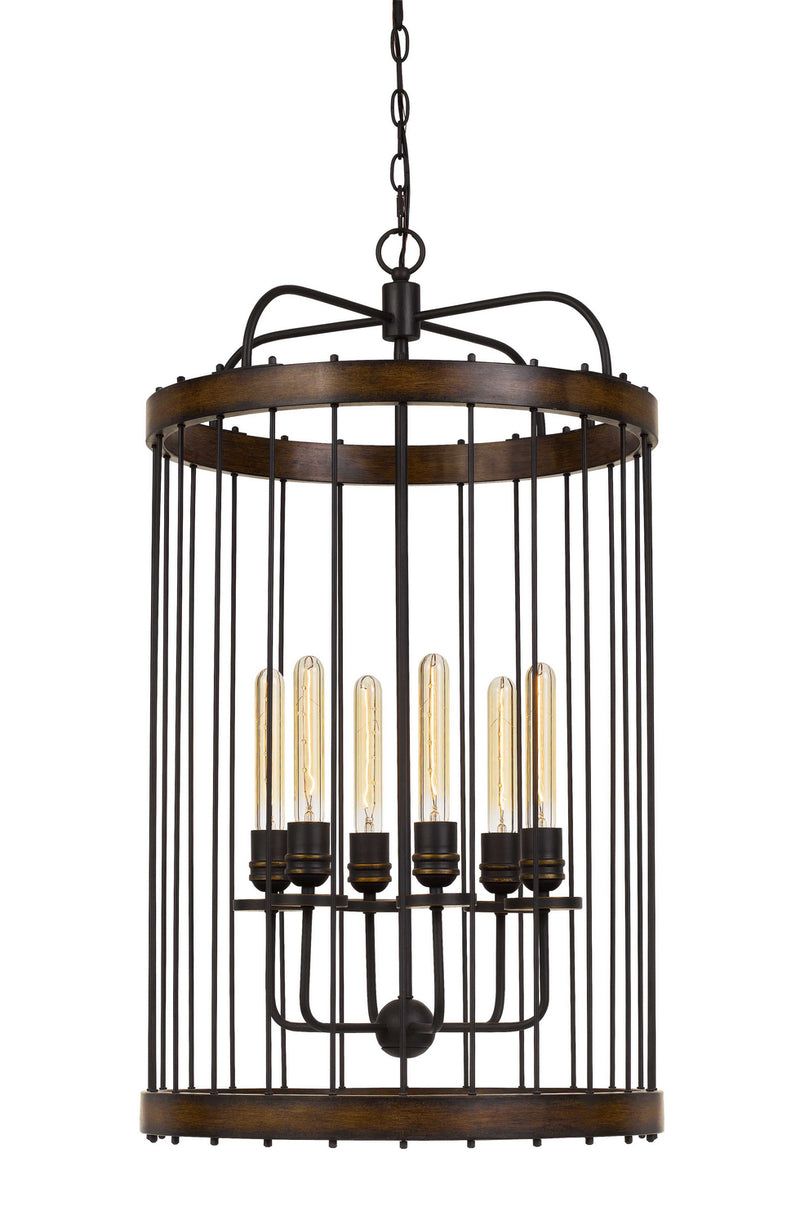 Cal Lighting FX-3700-6 Six Light Pendant, Metal