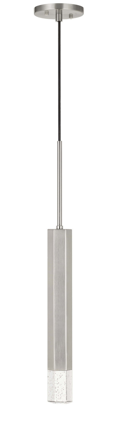 Cal Lighting FX-3723-1P-BS LED Pendant, Brushed Steel
