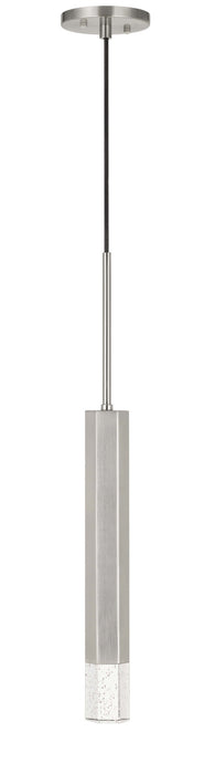 Cal Lighting FX-3723-1P-BS LED Pendant, Brushed Steel