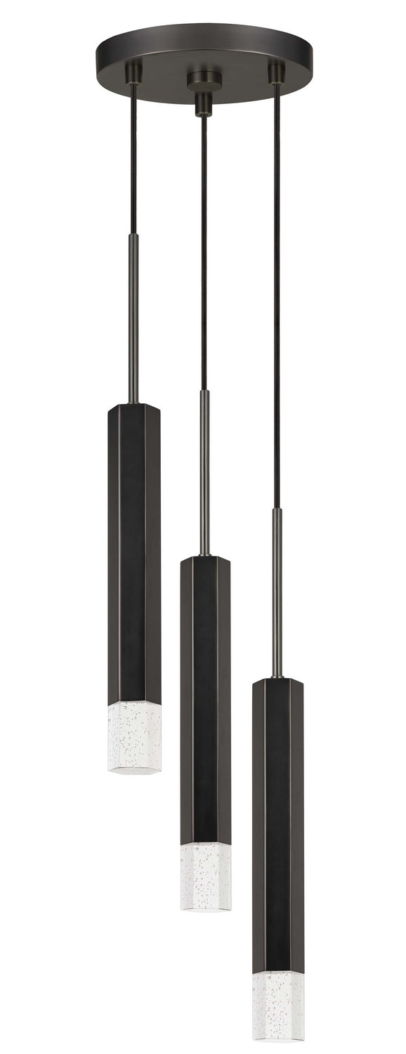 Cal Lighting FX-3723-3P-GM LED Pendant, Gun Metal