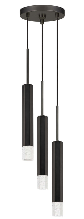 Cal Lighting FX-3723-3P-GM LED Pendant, Gun Metal