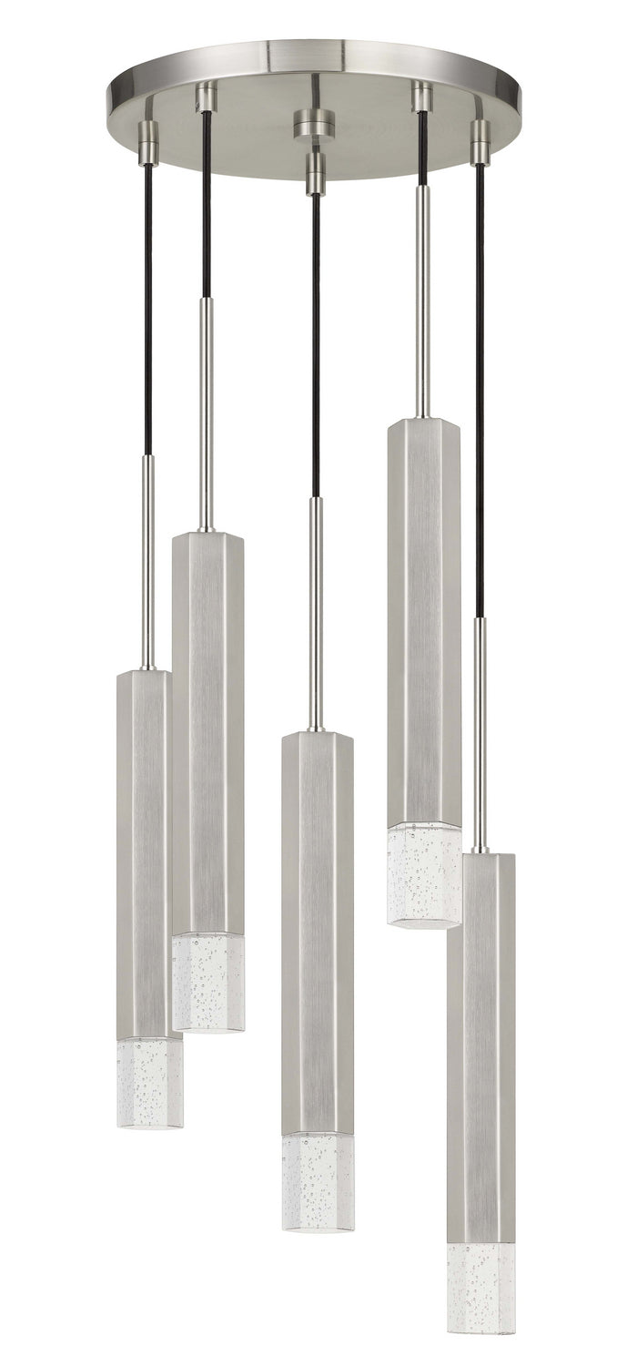 Cal Lighting FX-3723-5P-BS LED Pendant, Gun Metal