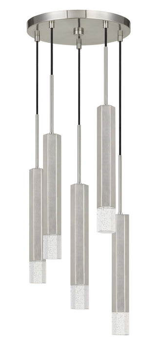 Cal Lighting FX-3723-5P-BS LED Pendant, Gun Metal