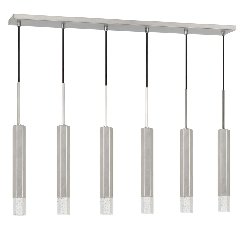 Cal Lighting FX-3723-6P-BS LED Pendant, Gun Metal