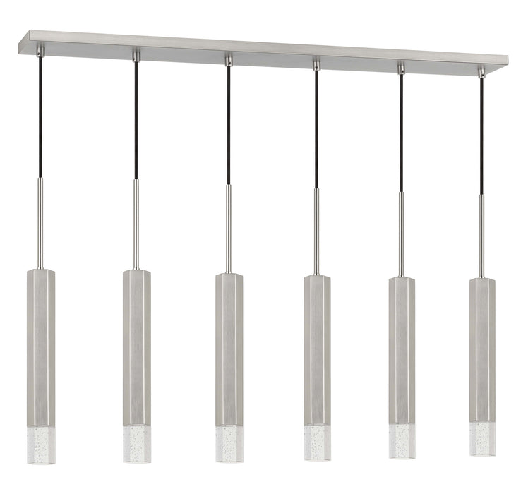 Cal Lighting FX-3723-6P-BS LED Pendant, Gun Metal