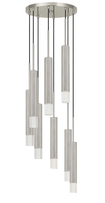 Cal Lighting FX-3723-8P-BS LED Pendant, Gun Metal