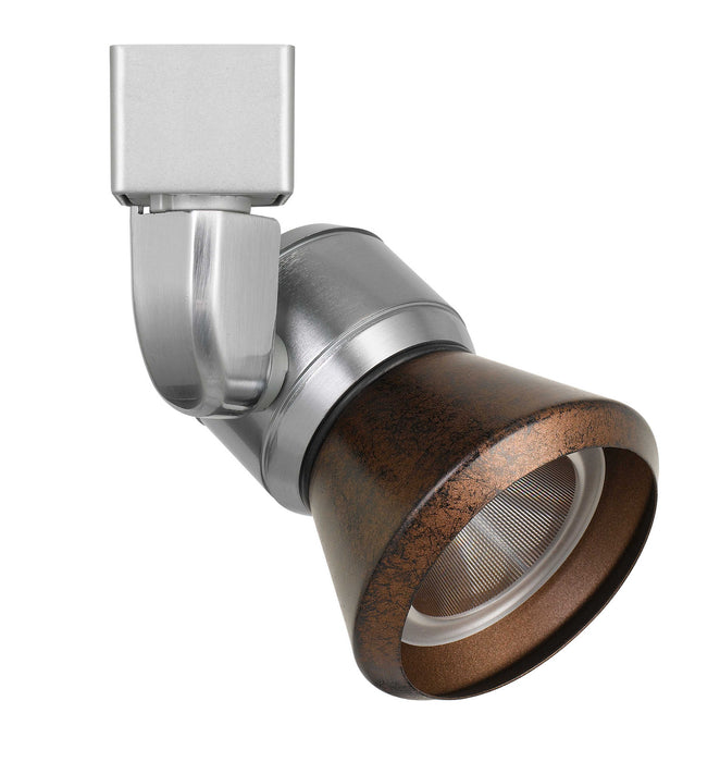 Cal Lighting HT-888BS-CONERU LED Track Fixture, Brushed Steel