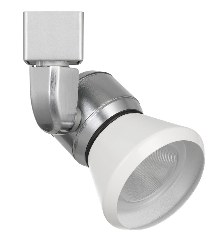 Cal Lighting HT-888BS-CONEWH LED Track Fixture, Brushed Steel