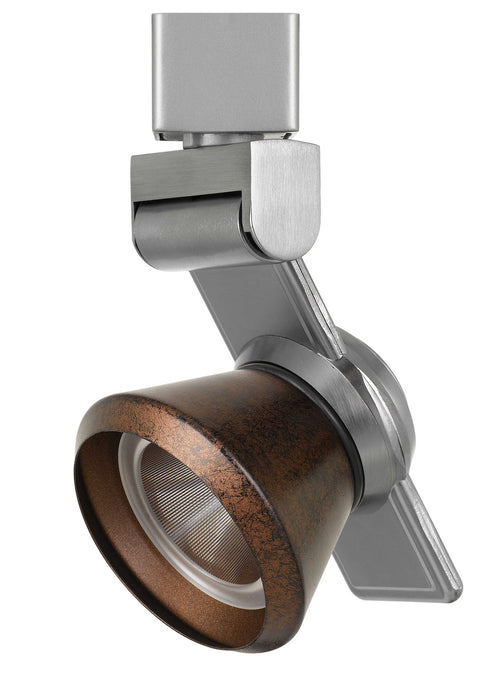 Cal Lighting HT-999BS-CONERU LED Track Fixture, Brushed Steel