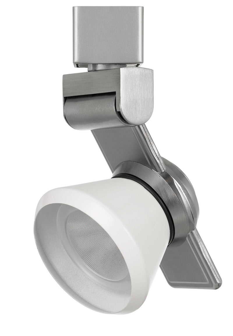 Cal Lighting HT-999BS-CONEWH LED Track Fixture, Brushed Steel