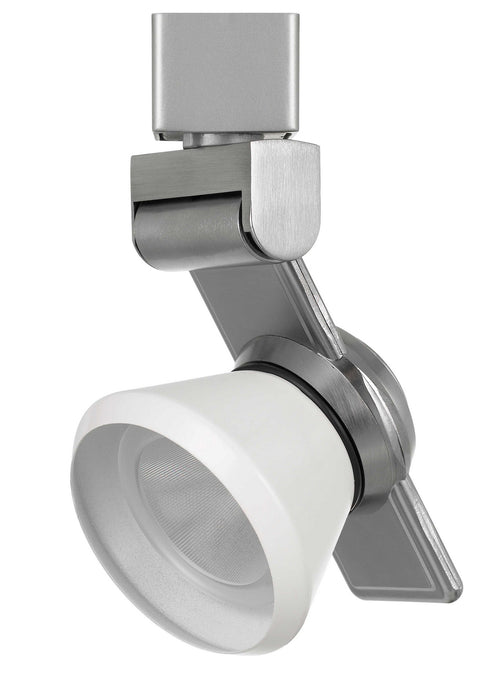 Cal Lighting HT-999BS-CONEWH LED Track Fixture, Brushed Steel