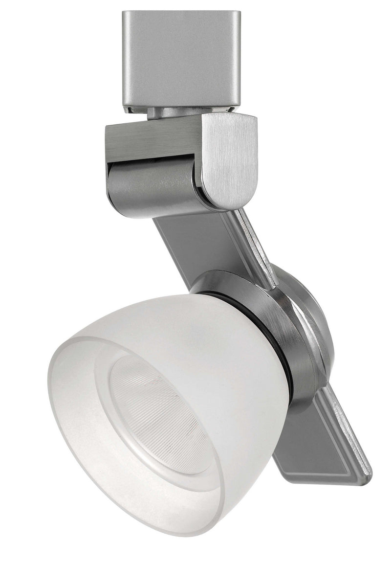 Cal Lighting HT-999BS-WHTFRO LED Track Fixture, Brushed Steel