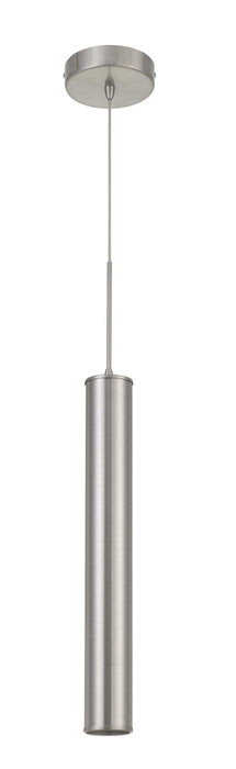 Cal Lighting UP-1116 LED Pendant, Brushed Steel
