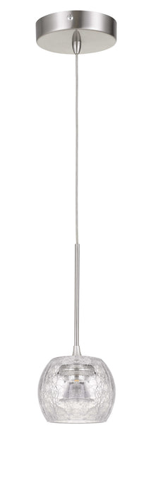 Cal Lighting UP-1122 LED Pendant, brushed Steel